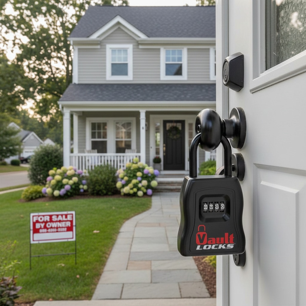 Large & Heavy Duty Lockbox 4-Digit Numeric Combination Portable & Secure
