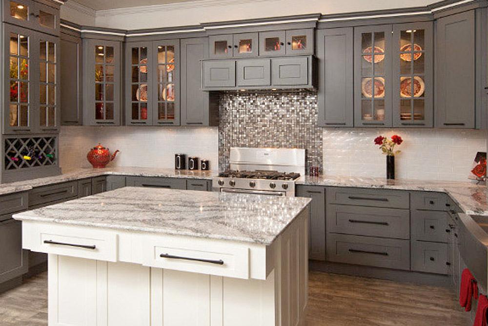 Beautiful kitchen designed by expert ProCabinets design team featuring The Summit Collection